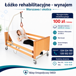 łóżko rehabilitacyjne wypożyczenie warszawa od 100zł / miesiąc bez kaucji
