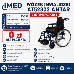 WÓZEK INWALIDZKI AT52303 NFZ